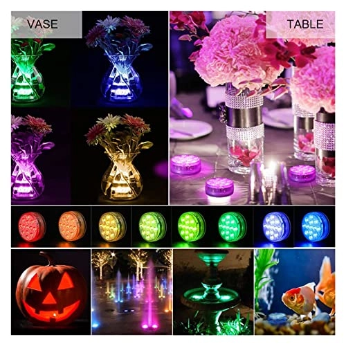 Underwater Submersible LED Lights - 13 LEDs IP68 USB Rechargeable
