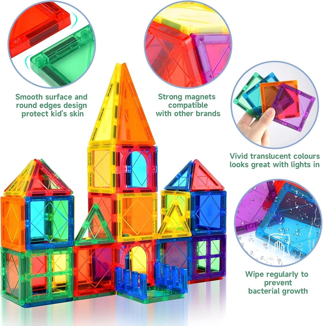 Magnetic Tiles - 108 pcs
