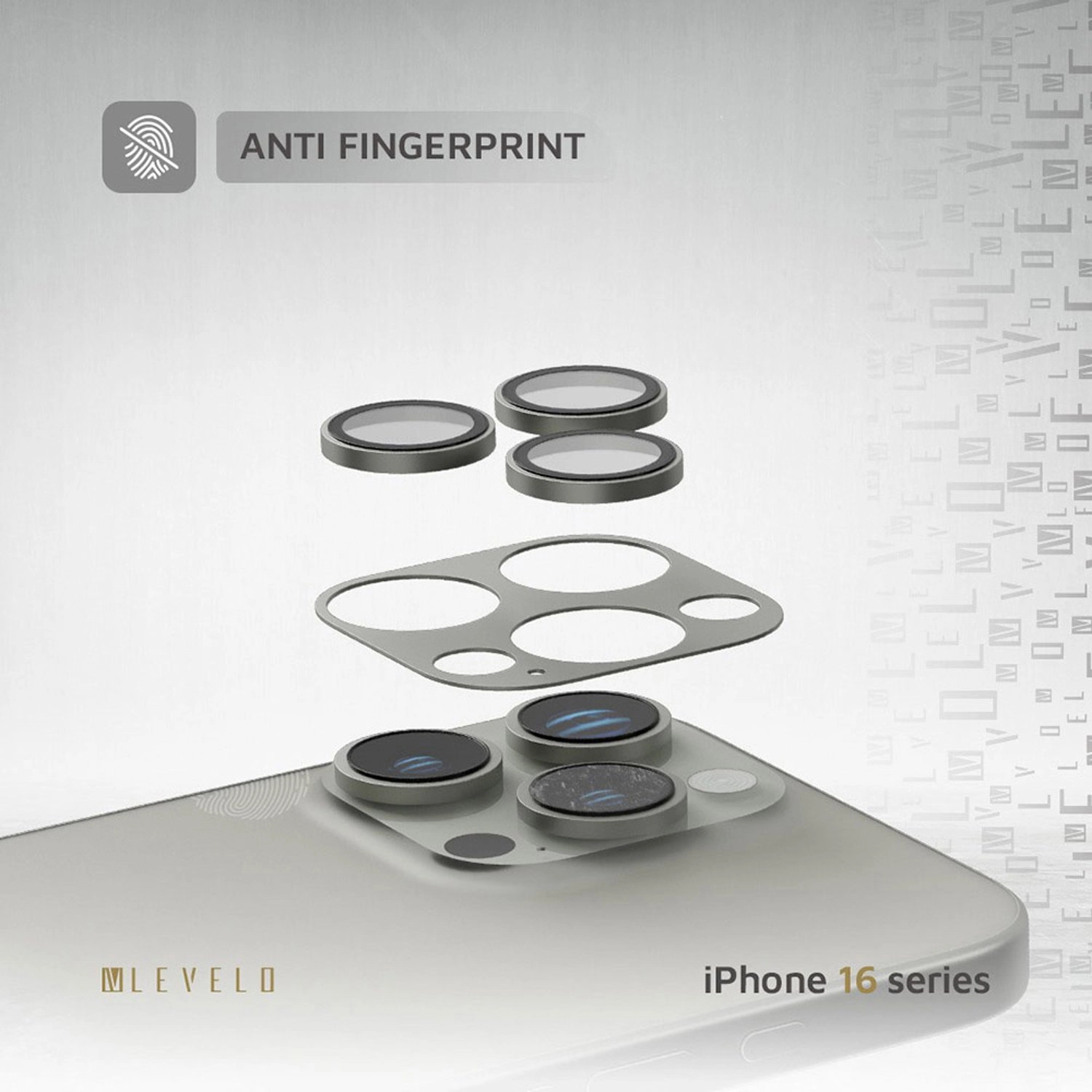 Anti-Fingerprint Glass Camera Lens Protector for iPhone 16 Pro / iPhone 16 Pro Max