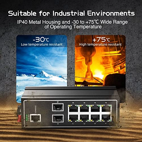 10 Port Gigabit Managed - 8-ports