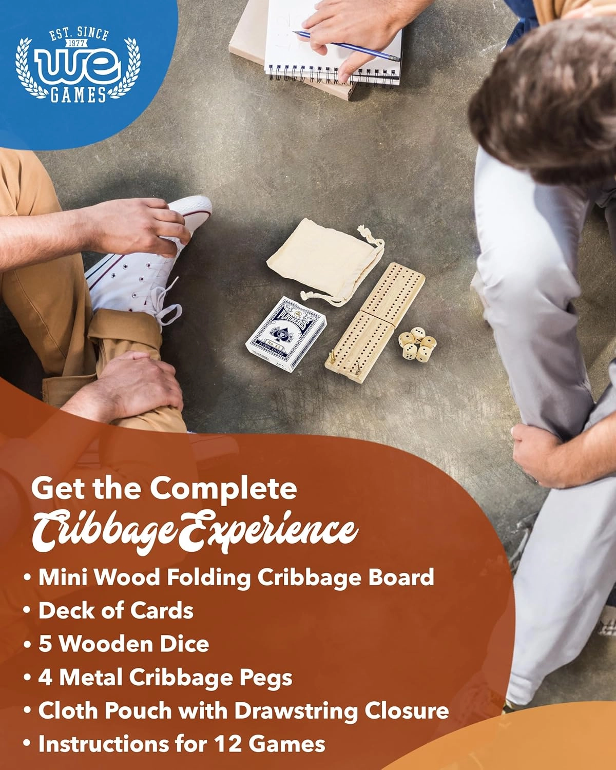 Cribbage and More Travel Game Pack - 12 Games