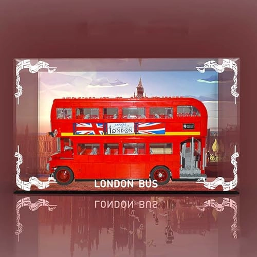 Acrylic Display Case - for 10258 London Bus Dustproof Transparent Showcase