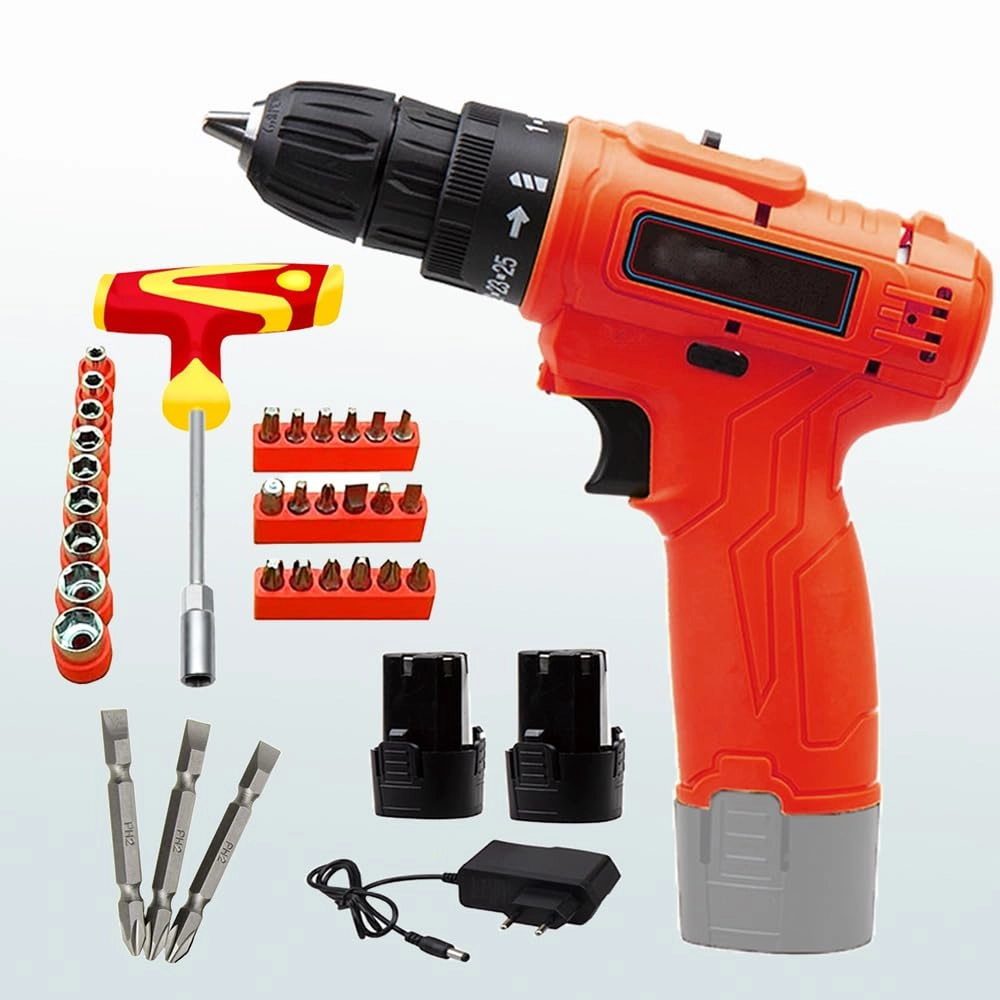 Contact @shoppingekart.com, MLD Cordless Drill Machine - 12V 750 RPM