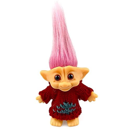 Lucky Troll Doll - 7.5in Wool Black