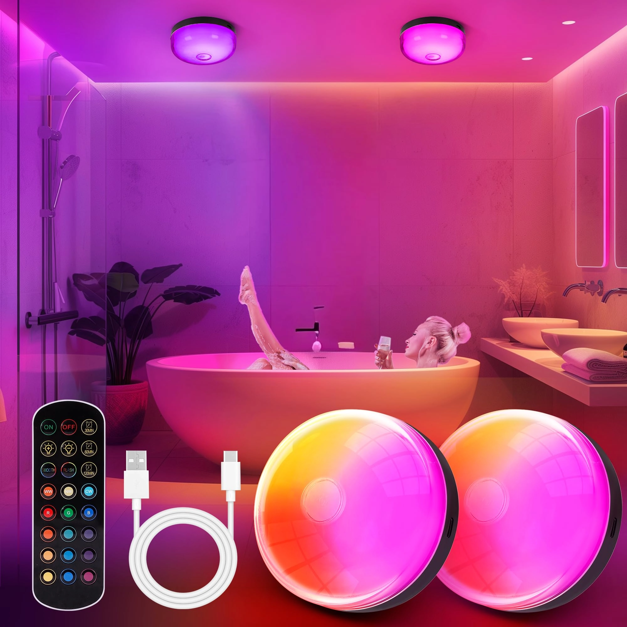 Shower Light - Multi-color (RGB)