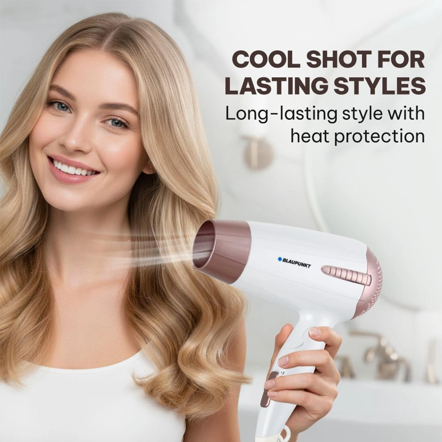 Folding Hair Dryer - 1200W Foldable