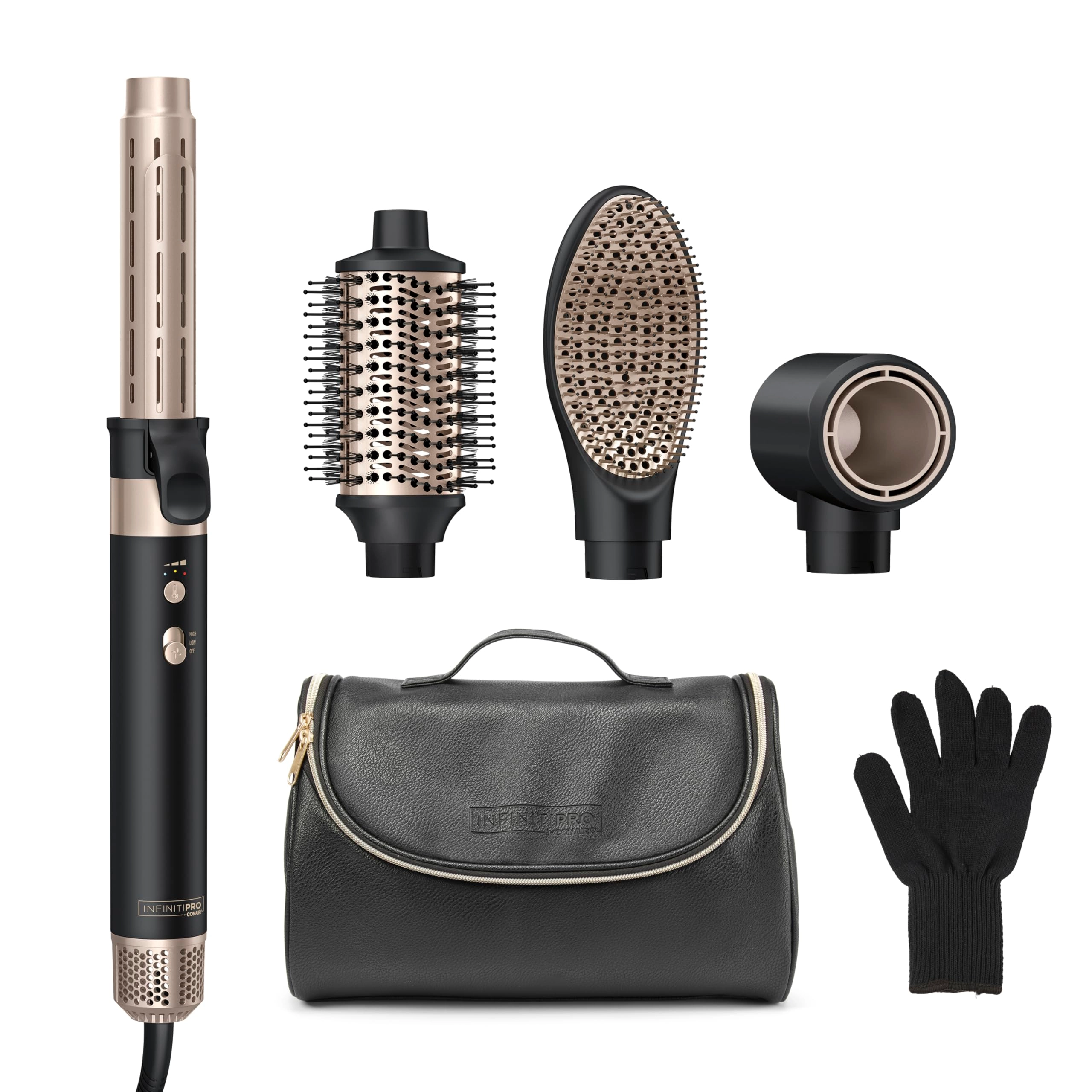 Conair DigitalAIRE Multi Hair Styler - 1200 watts 4 attachments Black
