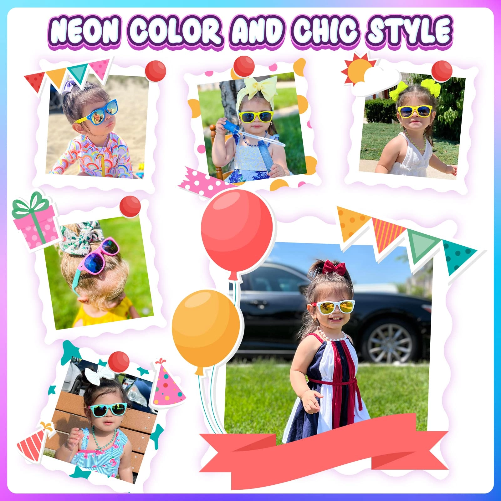 Kids Sunglasses - Neon Pack