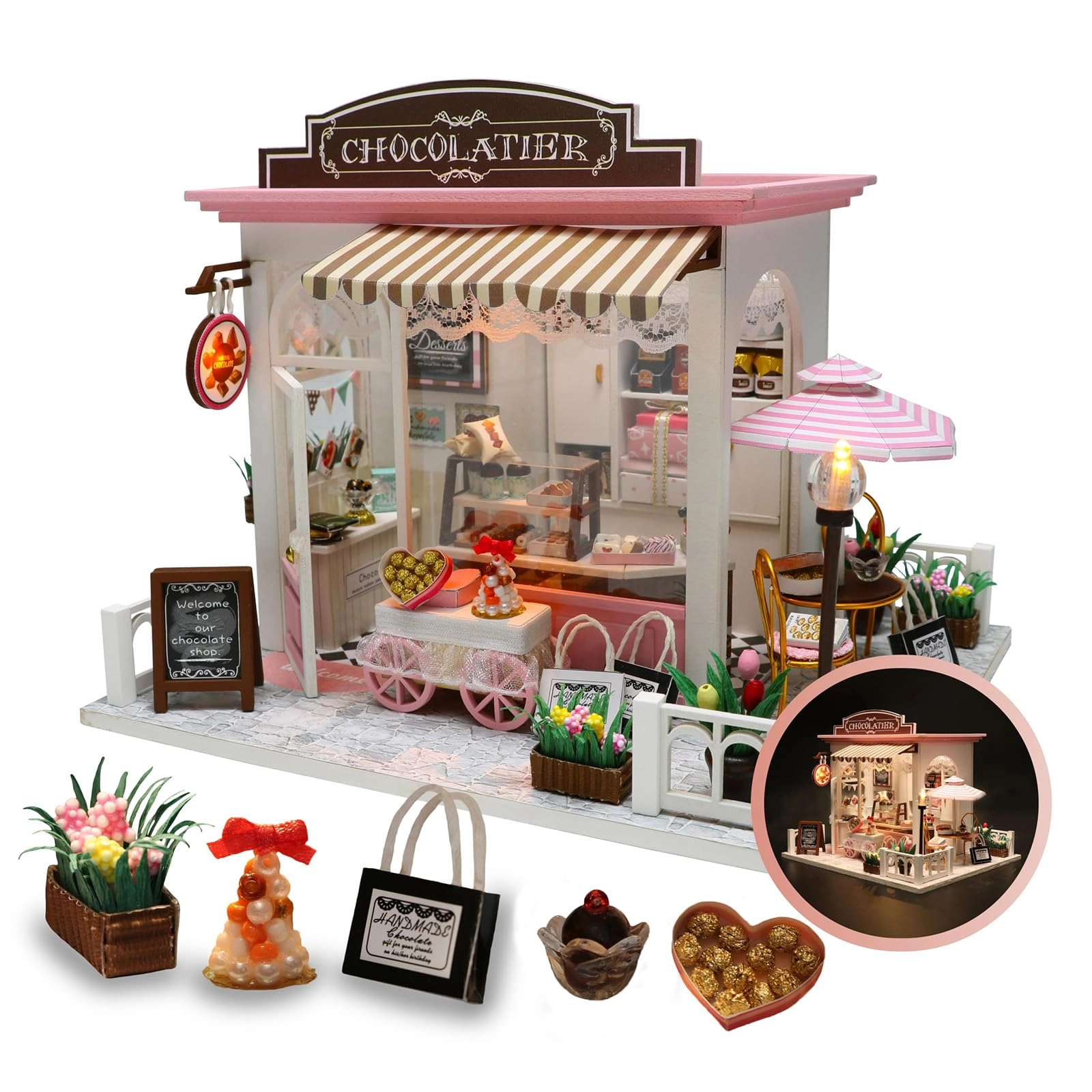 Miniature Dollhouse Kit - Wood Assembly Required