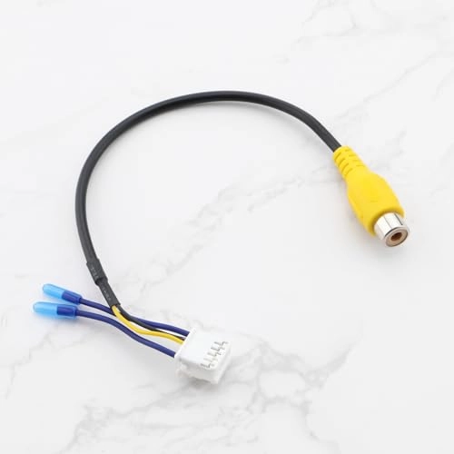 10Pin Rear View Backup Camera Cable Adaptor - 2PCS 20.9cm RCA