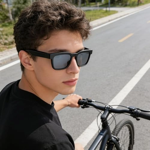 Bluetooth Audio Smart Glasses - Photochromic Blue Light Blocking Lenses Dual Stereo Speakers