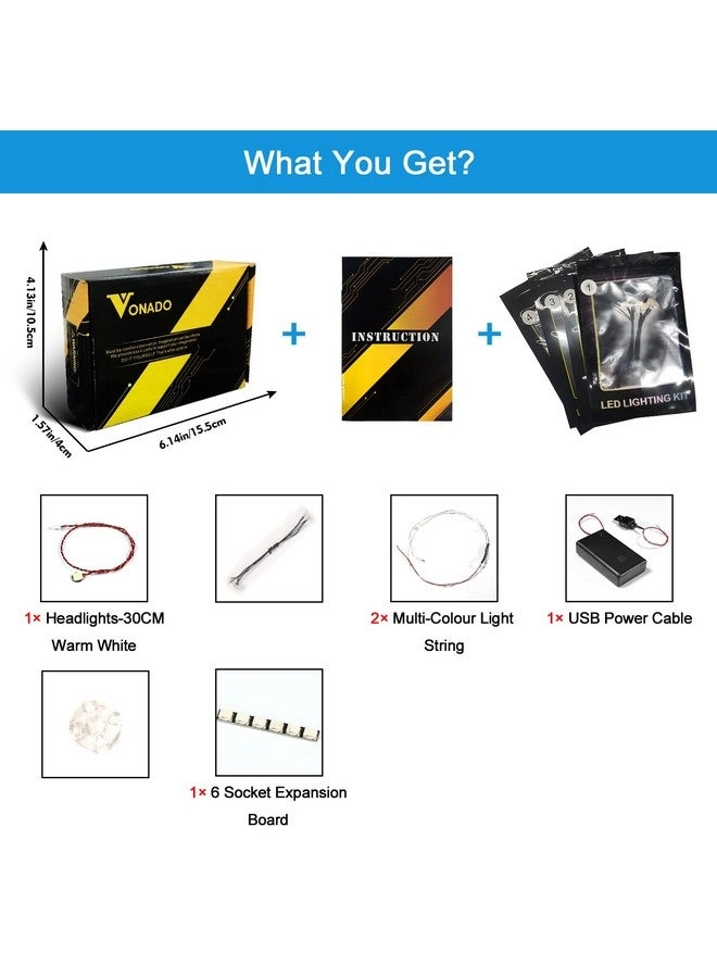 Led Light Kit - Compatible with Lego Christmas Tree 40573 Music Version