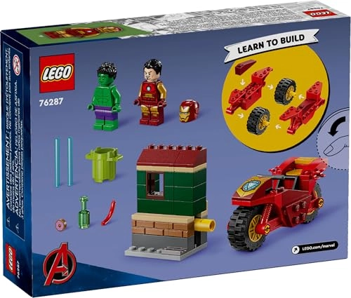 Marvel Iron Man with Bike and The Hulk (76287)