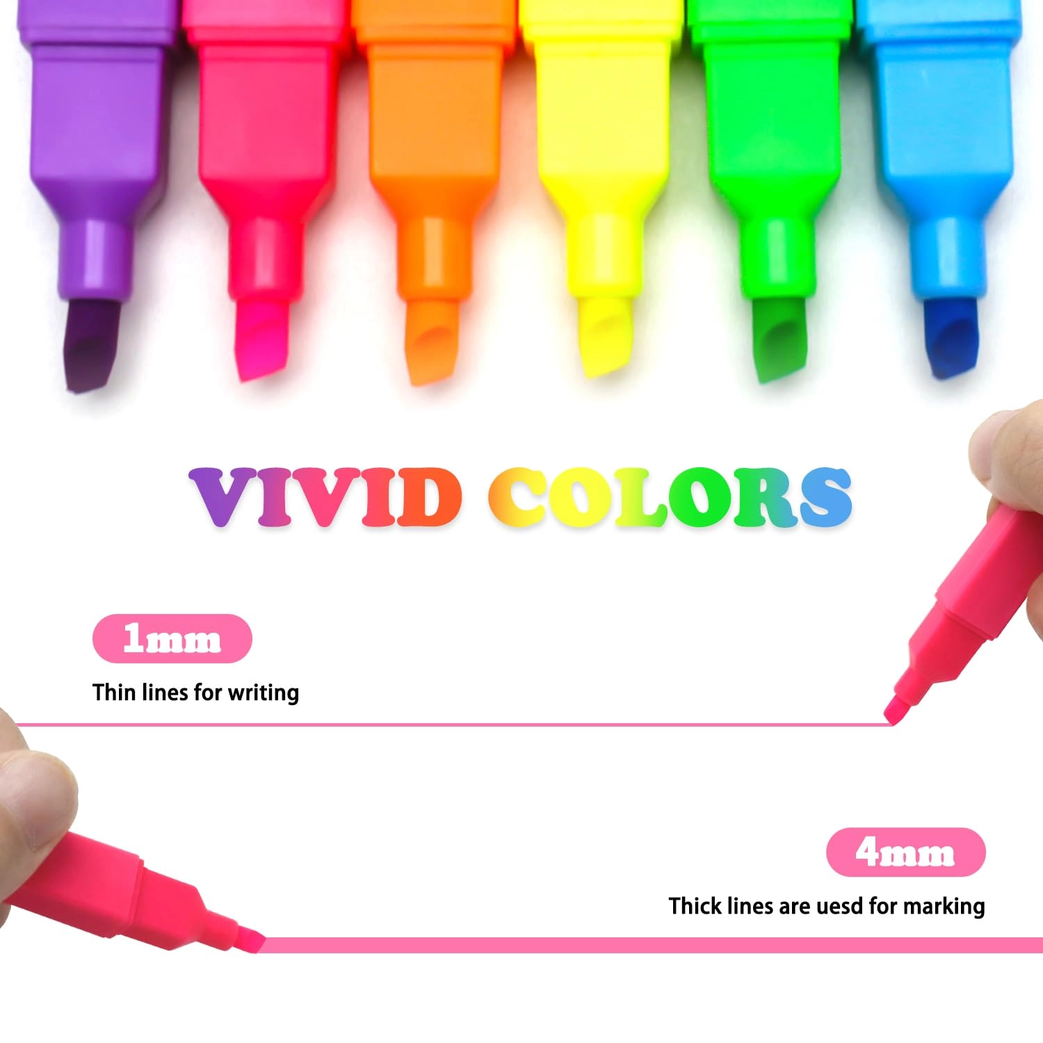Highlighters - Vivid Colors Chisel