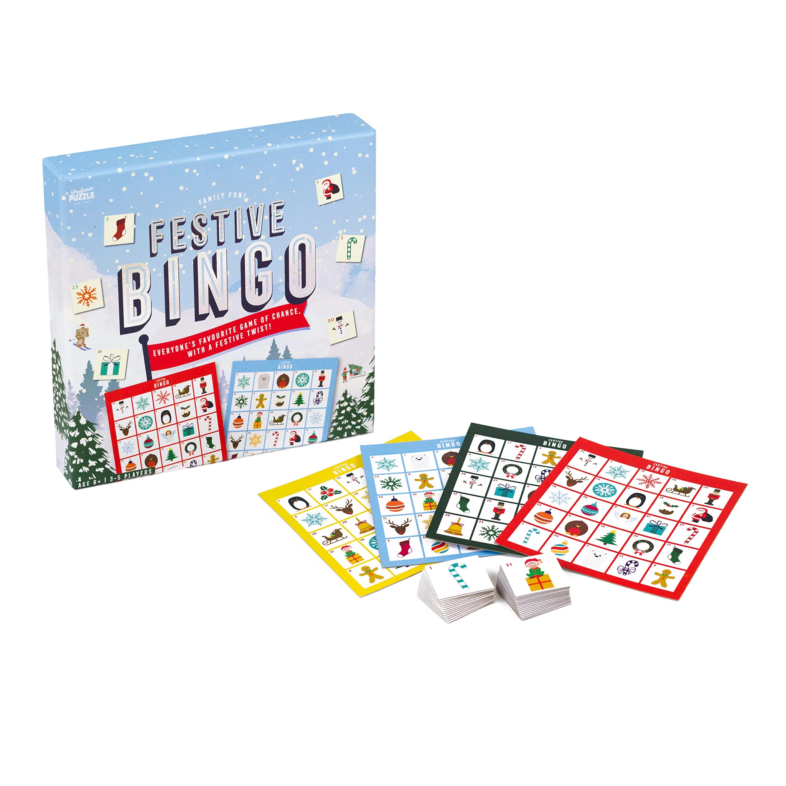 Professor Puzzle Festive Bingo - Kid, Teen, Adult