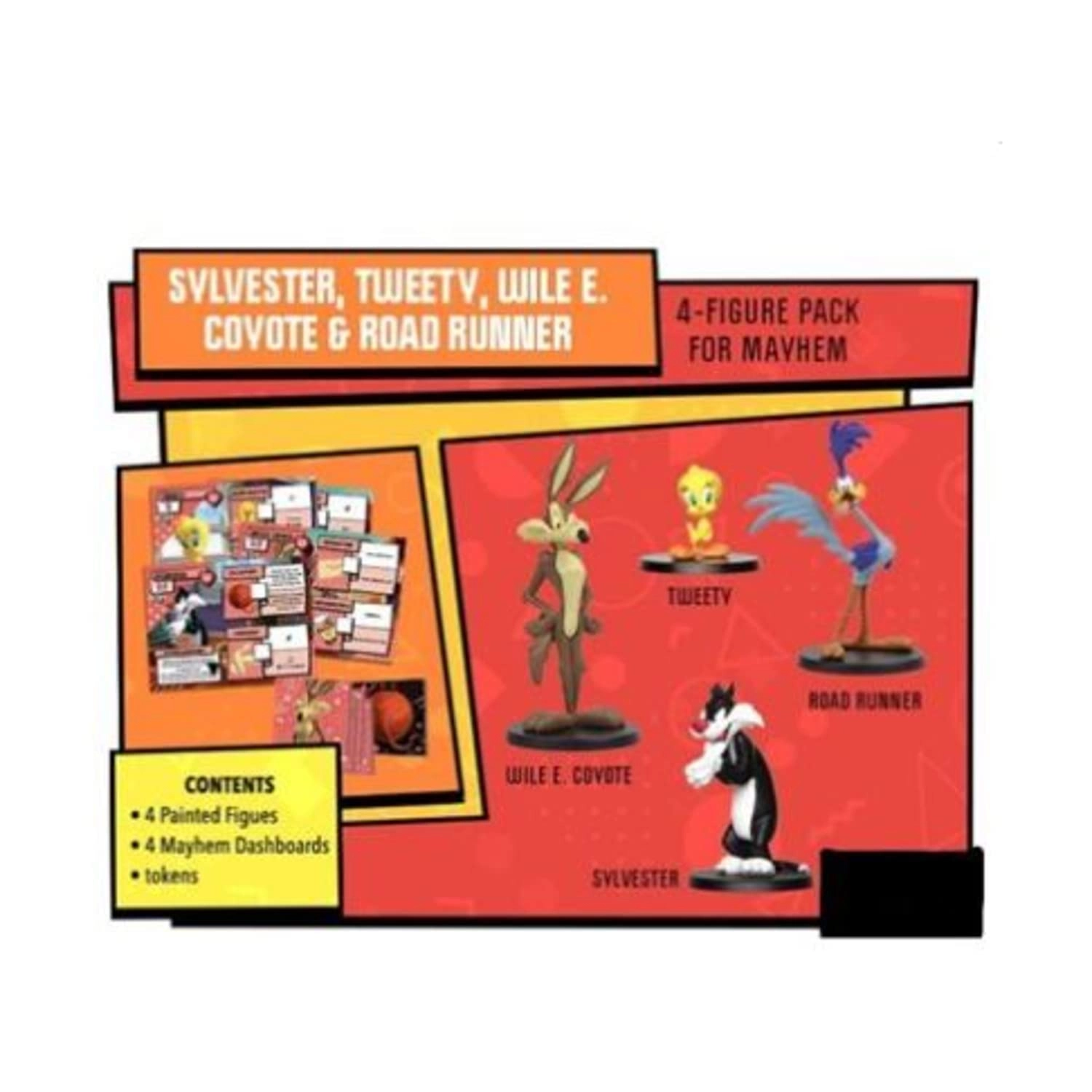 CMON Looney Tunes Mayhem Figure Pack - Set of 4 Miniature Figures