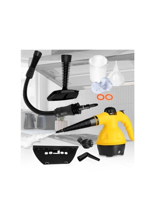 Portable Handheld Steam Cleaner - 1000W Multifunctional 9PCS Accessory