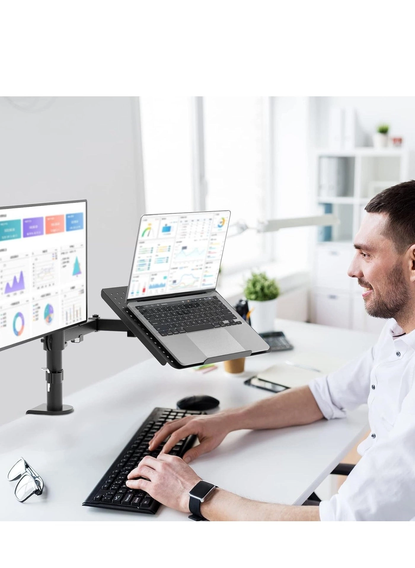 Laptop and Monitor Stand - 27 inches