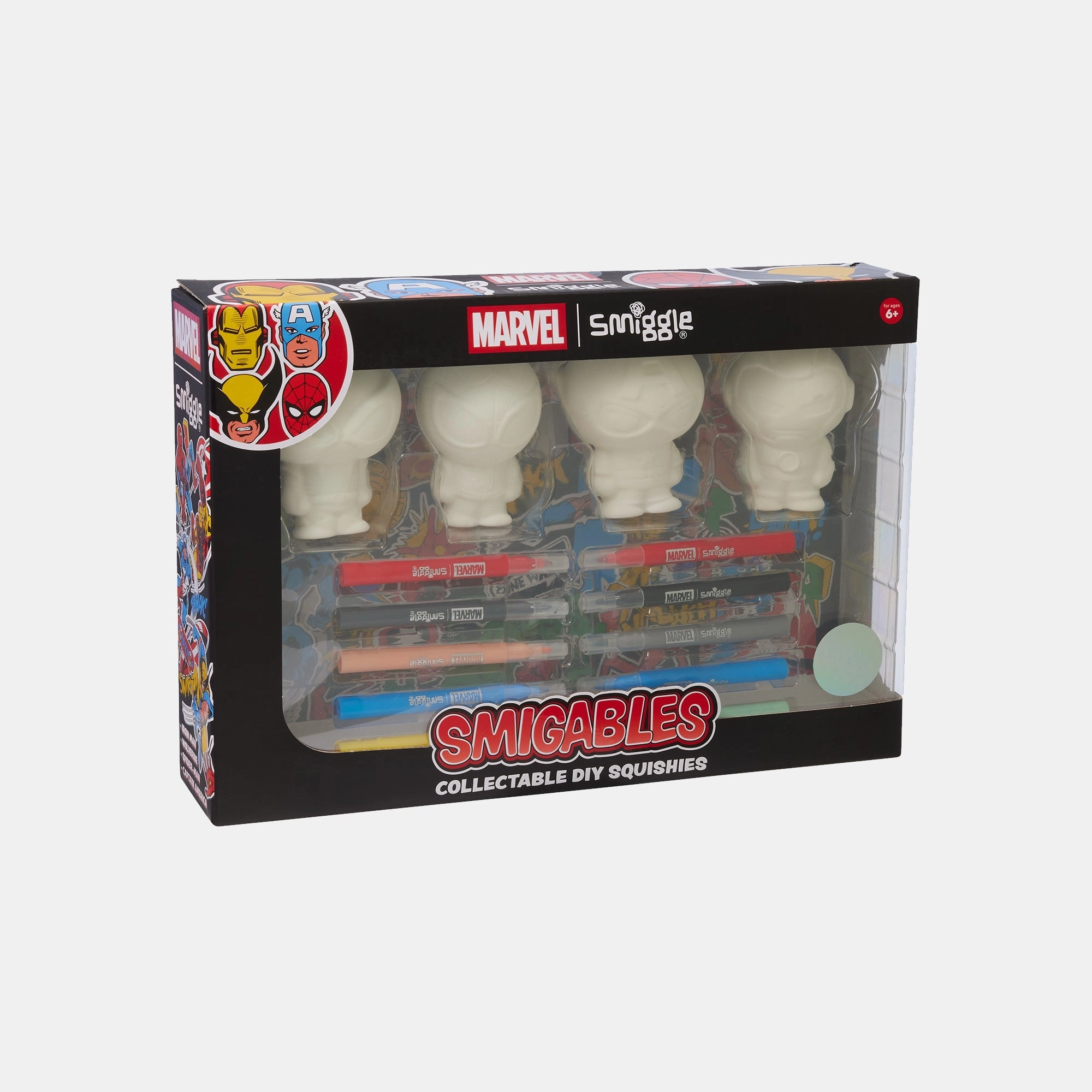 Smiggle Wolverine + Spider-Man + Captain America + Iron Man - Marvel Comics