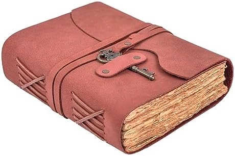leather village Vintage Leather Journal - 8 inches X 6 inches