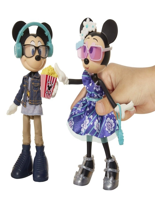 Minnie Movie Night Doll + Mickey Movie Night Doll