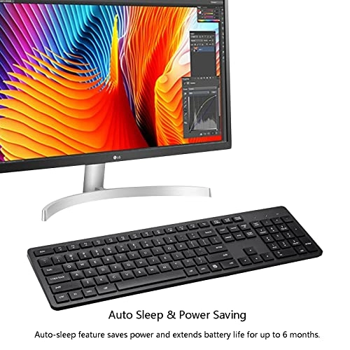 Wireless Keyboard - 2.4G USB 106 Keys for Laptop PC