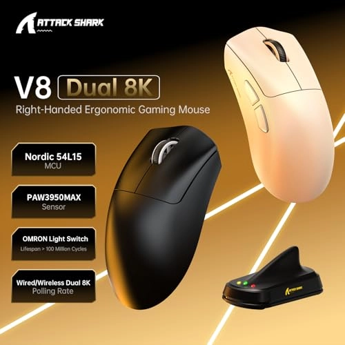 V8 Mouse - 2.4Ghz Wireless/Bluetooth/Wired