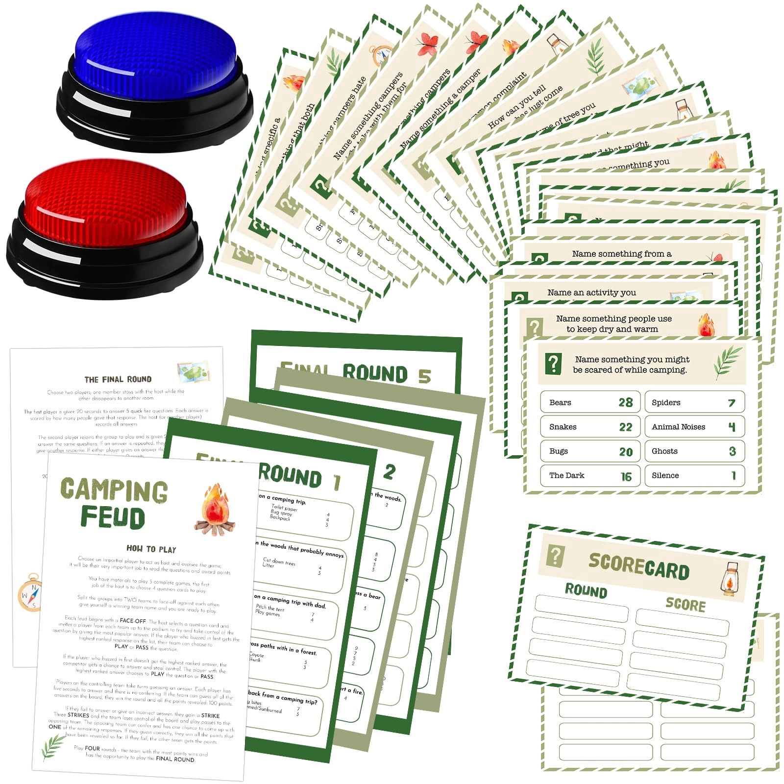 Humyoun Feud Game Set - Adult 30 pieces