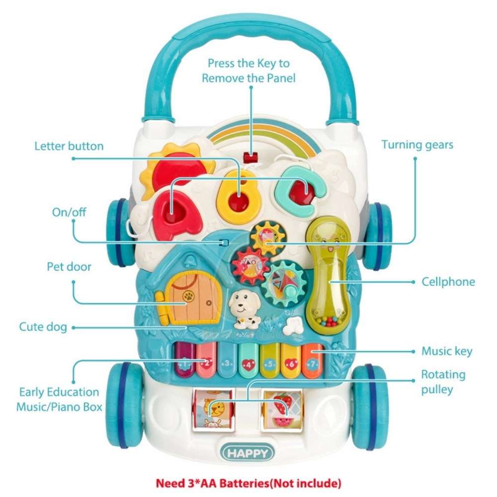 Baby Learning Walker - With Steering Wheel 6 months+