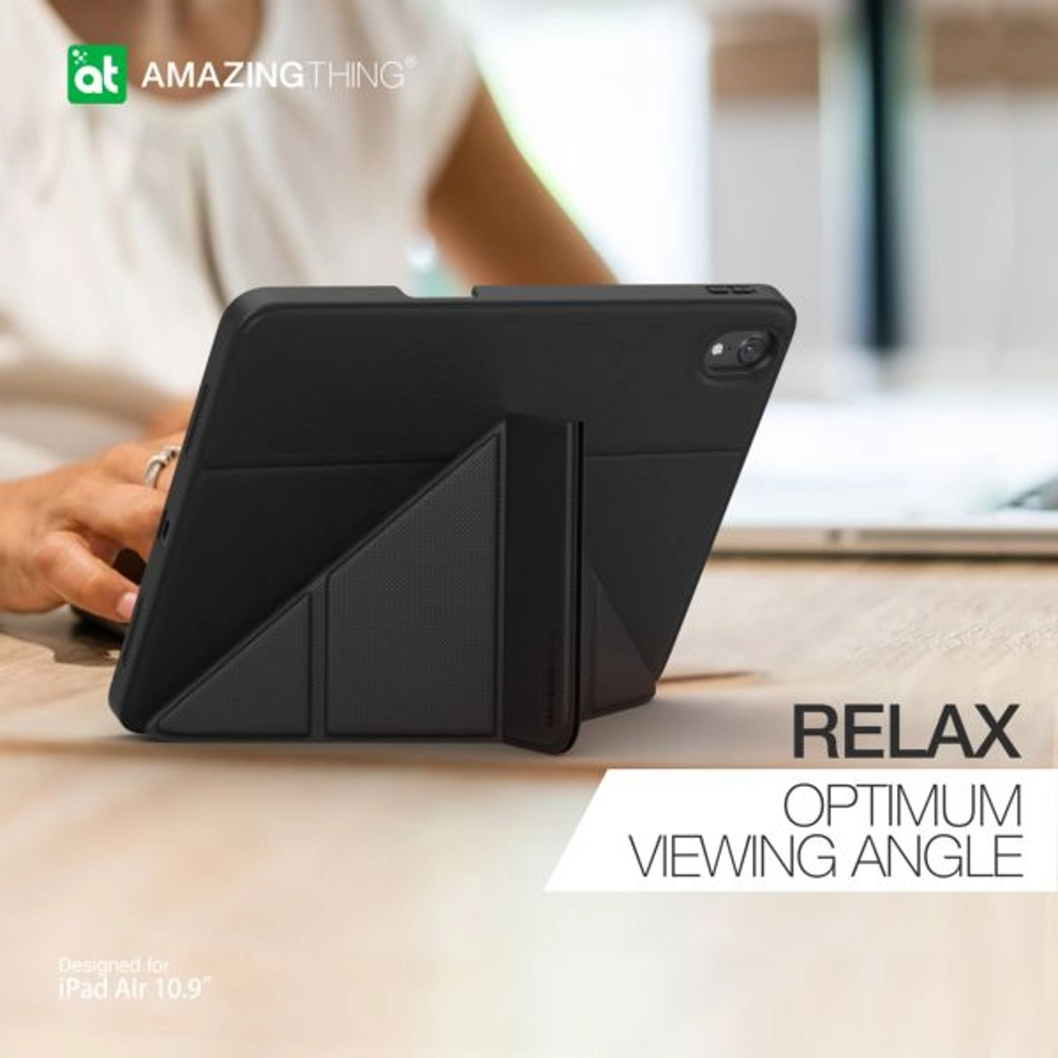 Folio Case with Pencil Slot for iPad Air (M3/M2) 11-inch / iPad Air Gen 5 10.9-inch (2025)