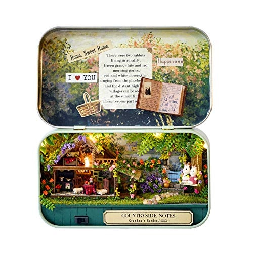 Miniature Dollhouse Assembly Kit - Happy Street Corner