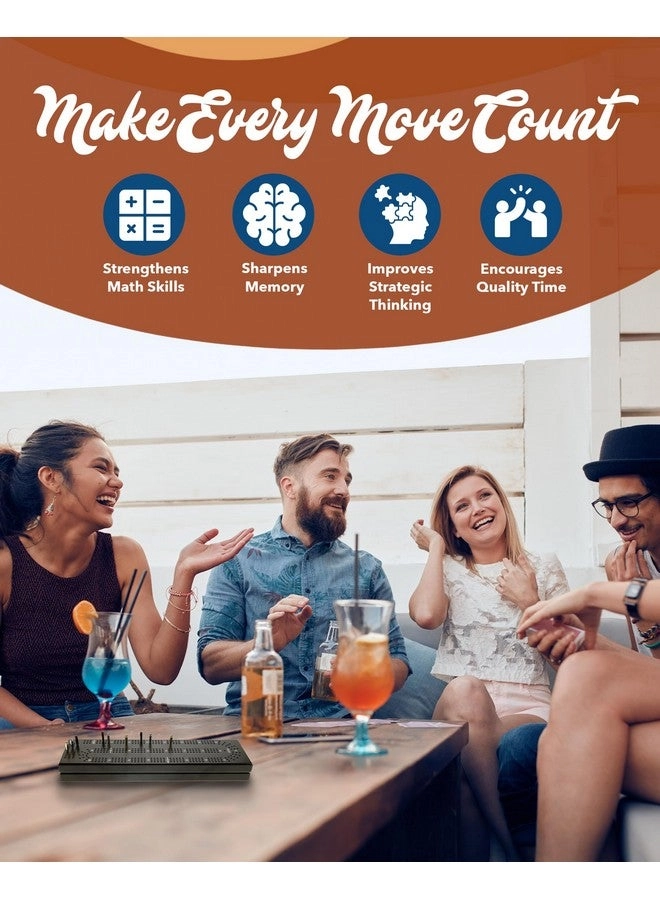 Cribbage Board - Wooden Black Stained 3 Track