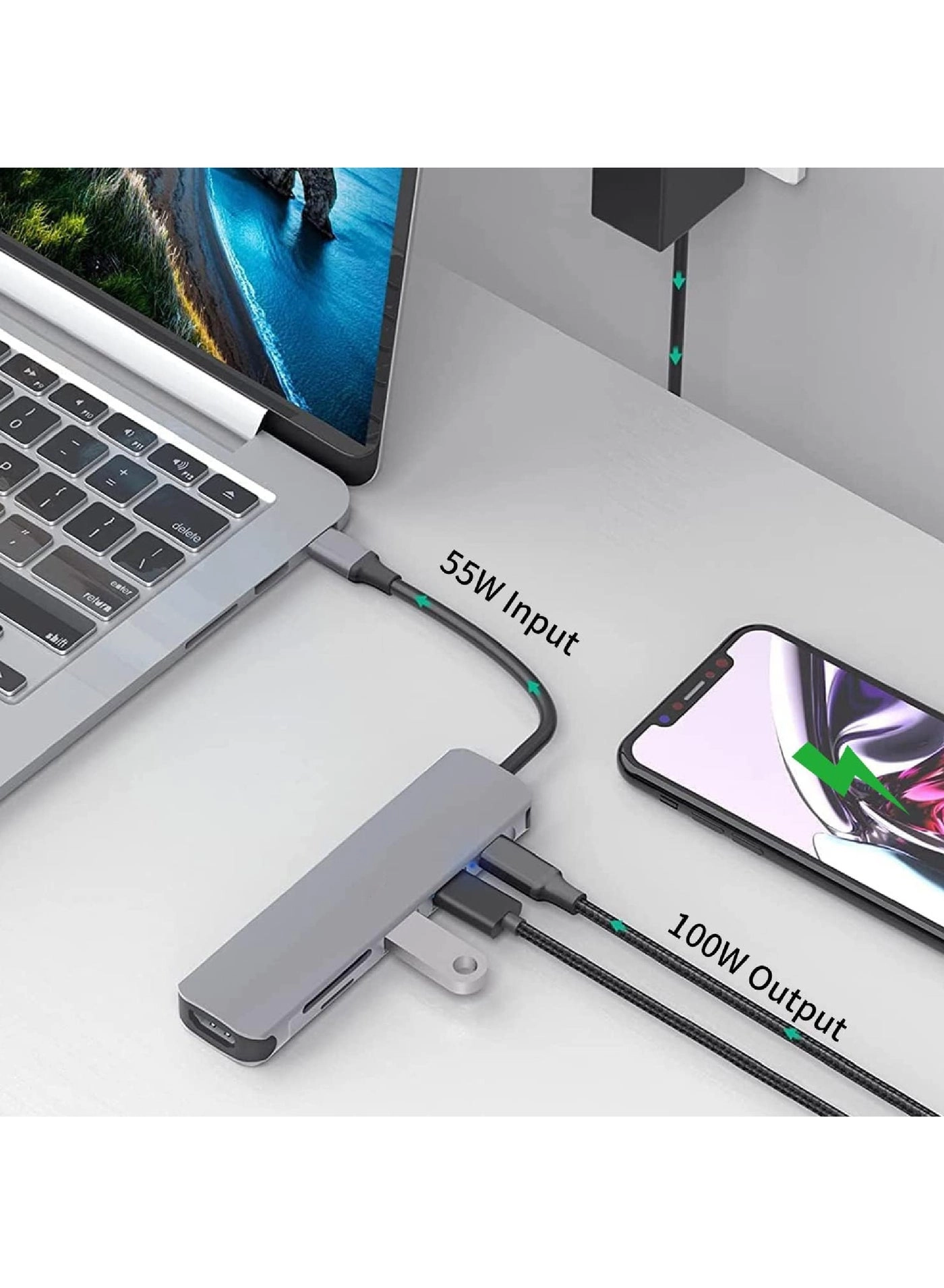 USB C Hub - 6in1 4K HDMI