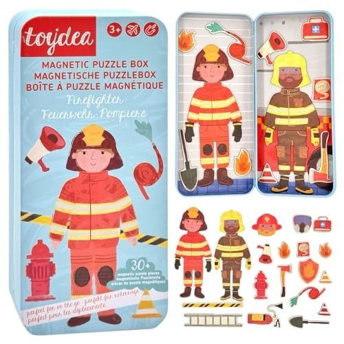 Magnetic Game Puzzle Box Fireman - 3 years+ 30 pieces