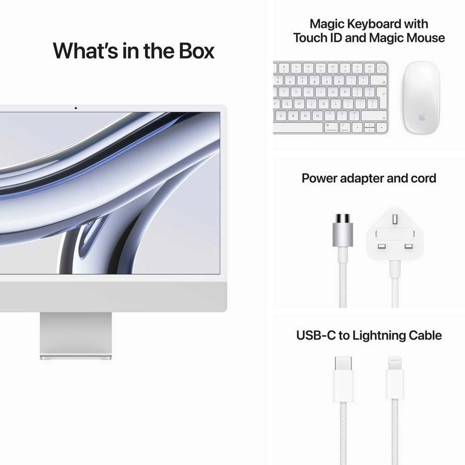 iMac 24-inch M3 8‑core CPU, 10‑core GPU, 512GB SSD