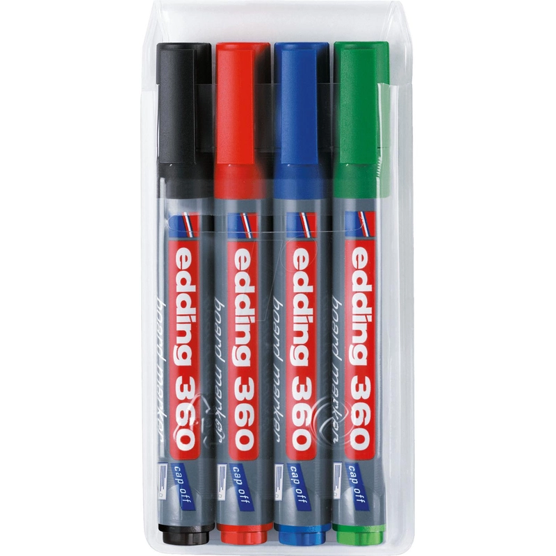 Edding 360 - Black;Red;Blue;Green Round Tip