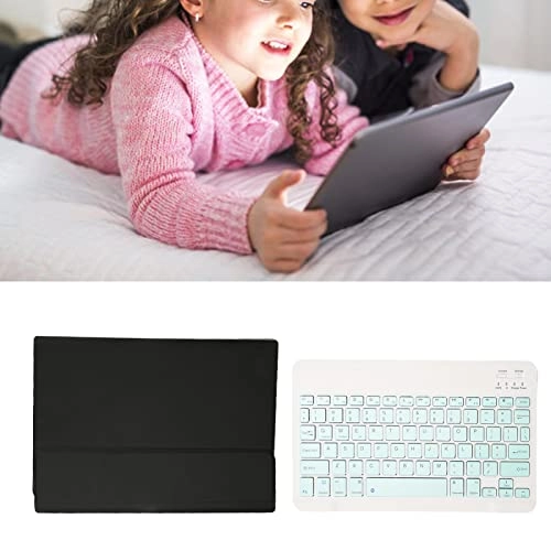 Bluetooth Tablet Keyboard - Waterproof Wide Keys + Protective Leather Case - for OPPO Pad 11