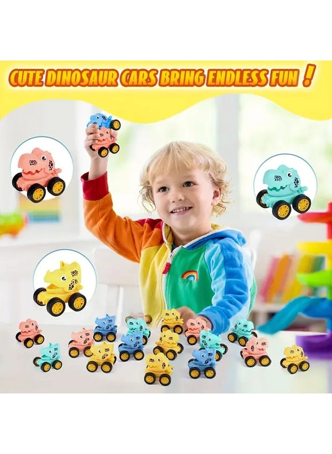 Mini Dinosaur Wind Up Toy Cars - 24pcs Set