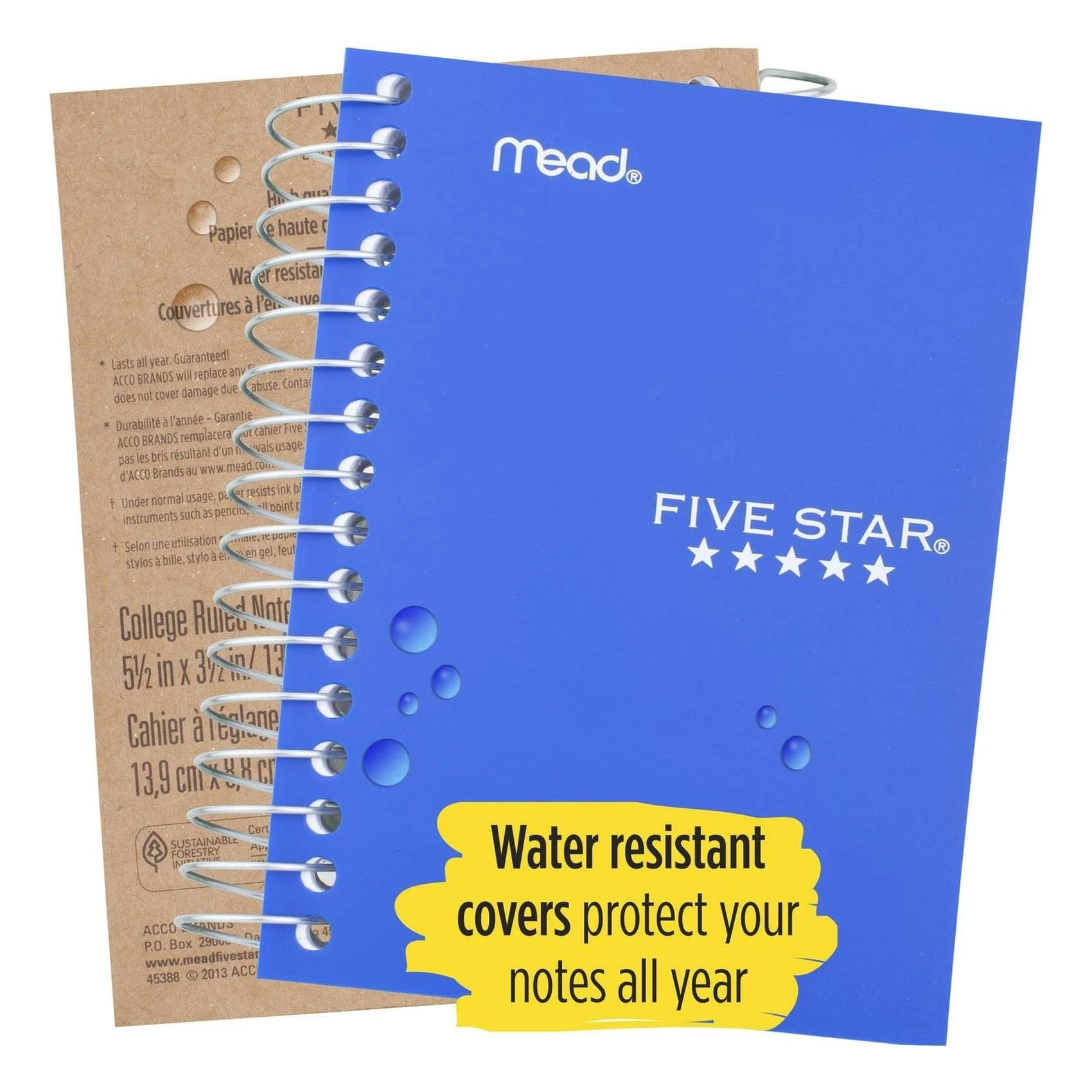 5 Star College Ruled Notebook - Lined 200 Sheets