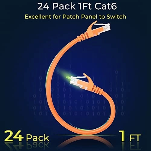 Patch Cables Cat6a - 1ft