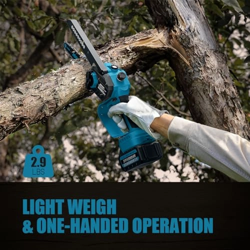 Mini Chainsaw - 6 & 8 Inch 8000 mAh Bundle