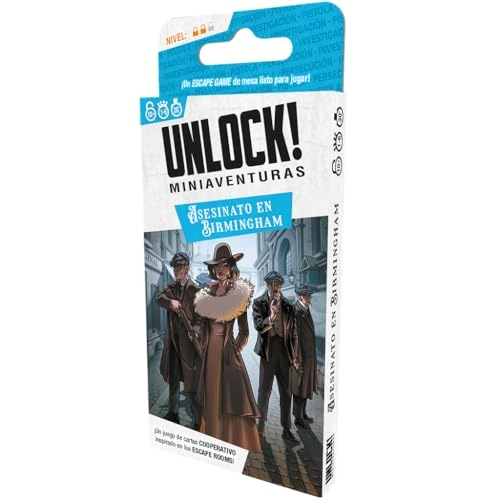 Unlock! Mini Adventure Murder in Birmingham - Card Game (Spanish)