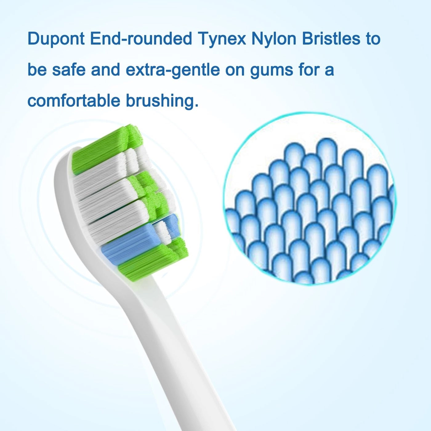 Replacement Toothbrush Heads - 10 Pack Snap on