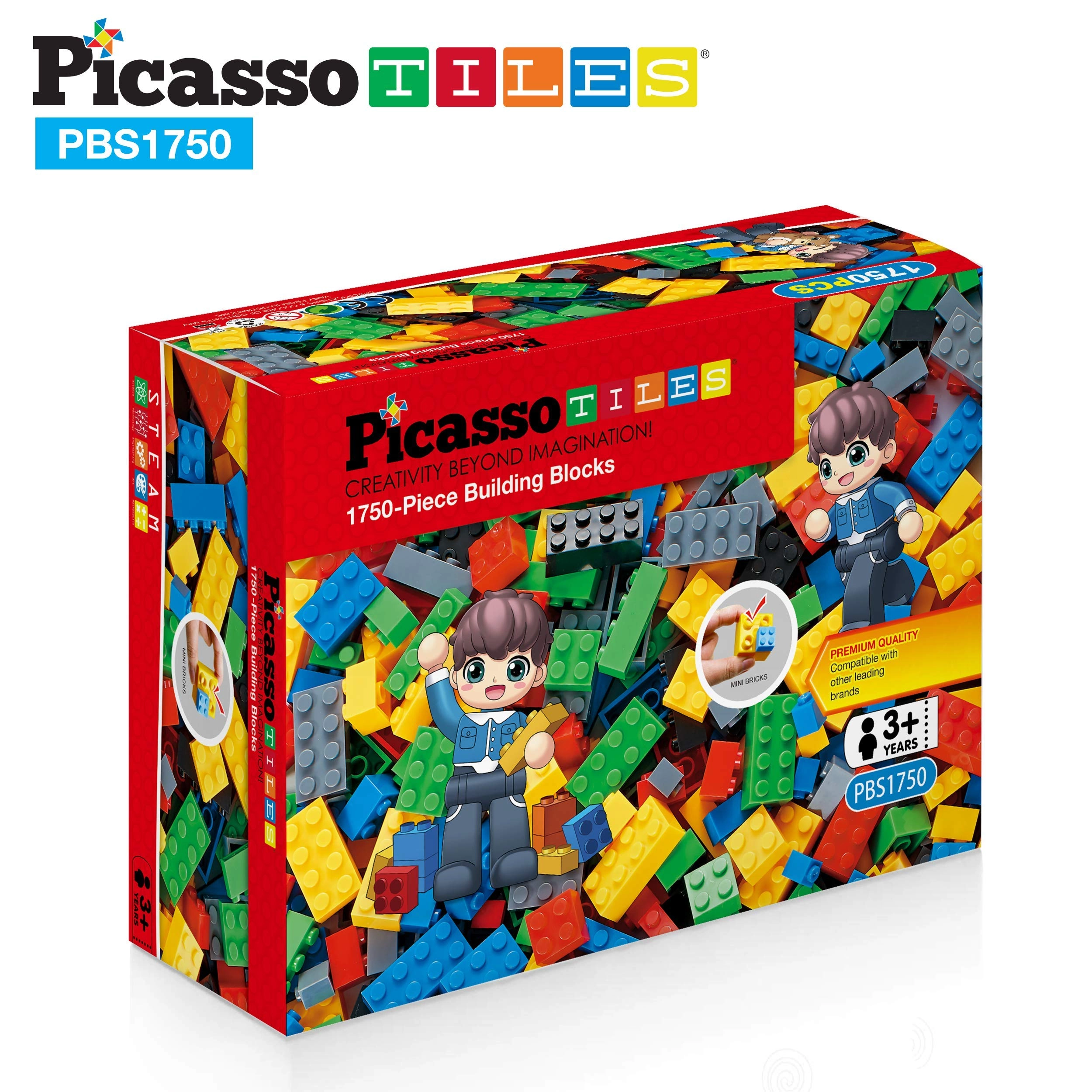 Building Block Tiles - 1750pcs