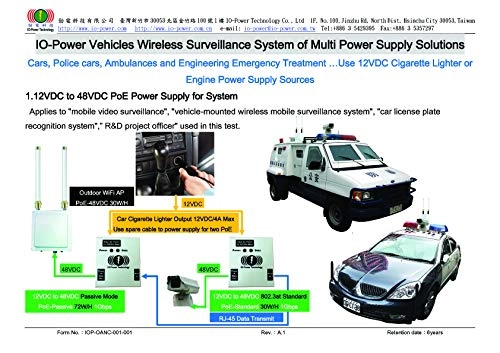IOP-DPOE-PSP4830-S - 48VDC 30W Max IEEE802.3 / 802.3u / 802.3af / 802.3at 10/100/1000Mbps
