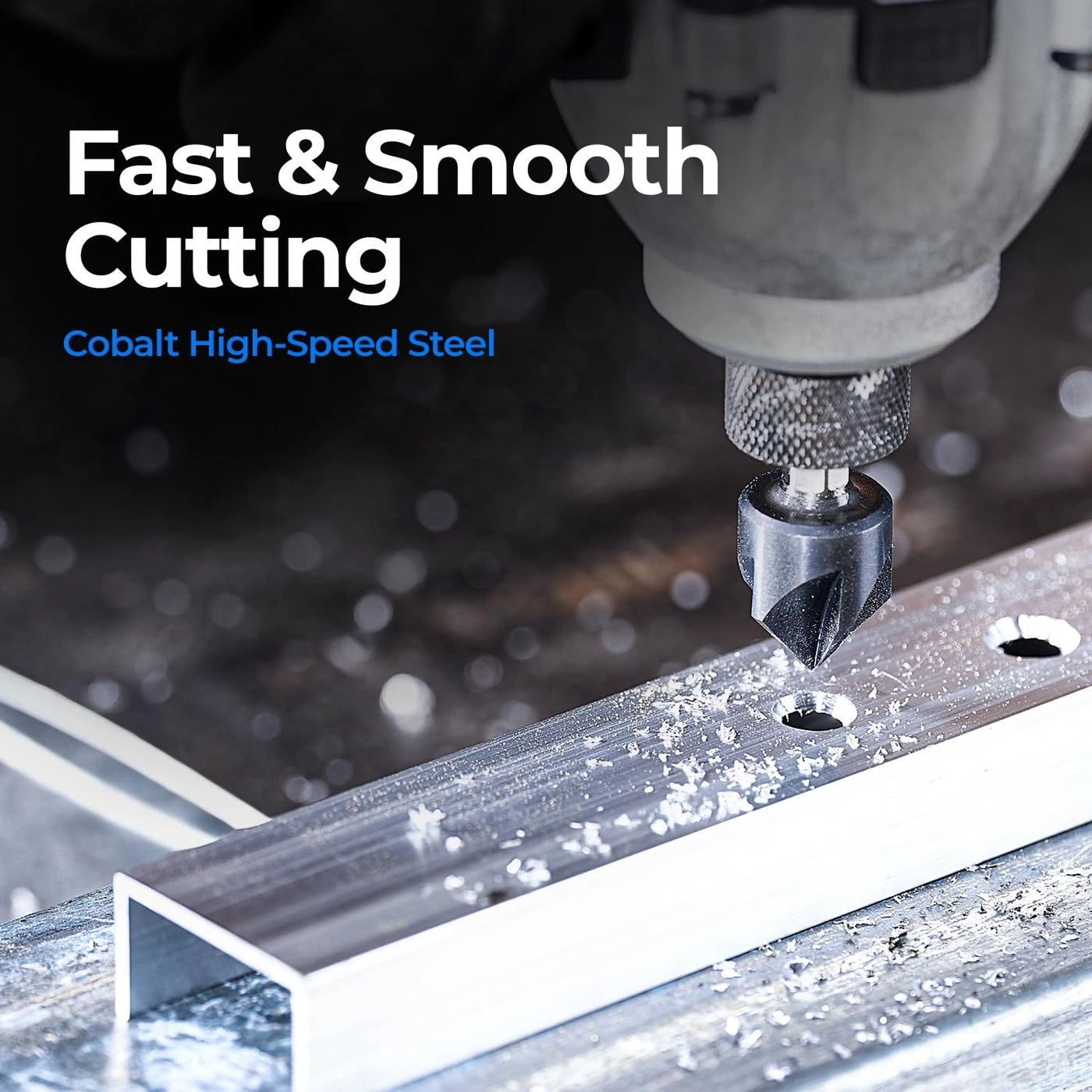 Countersink Drill Bit - Cobalt 1-Piece 3/8""