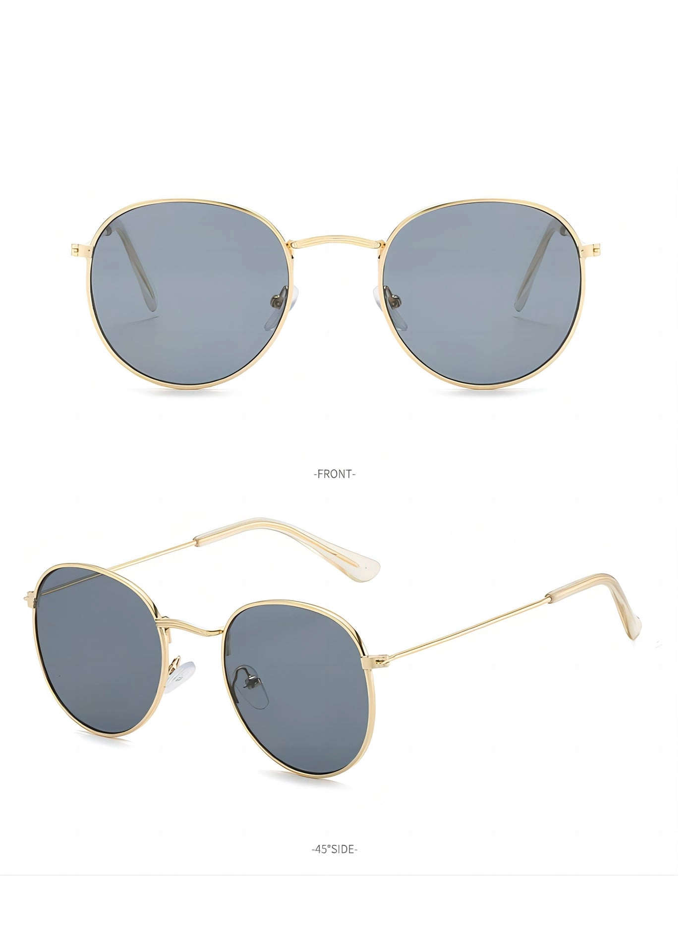 Minimal Oval Sunglasses - 51 mm
