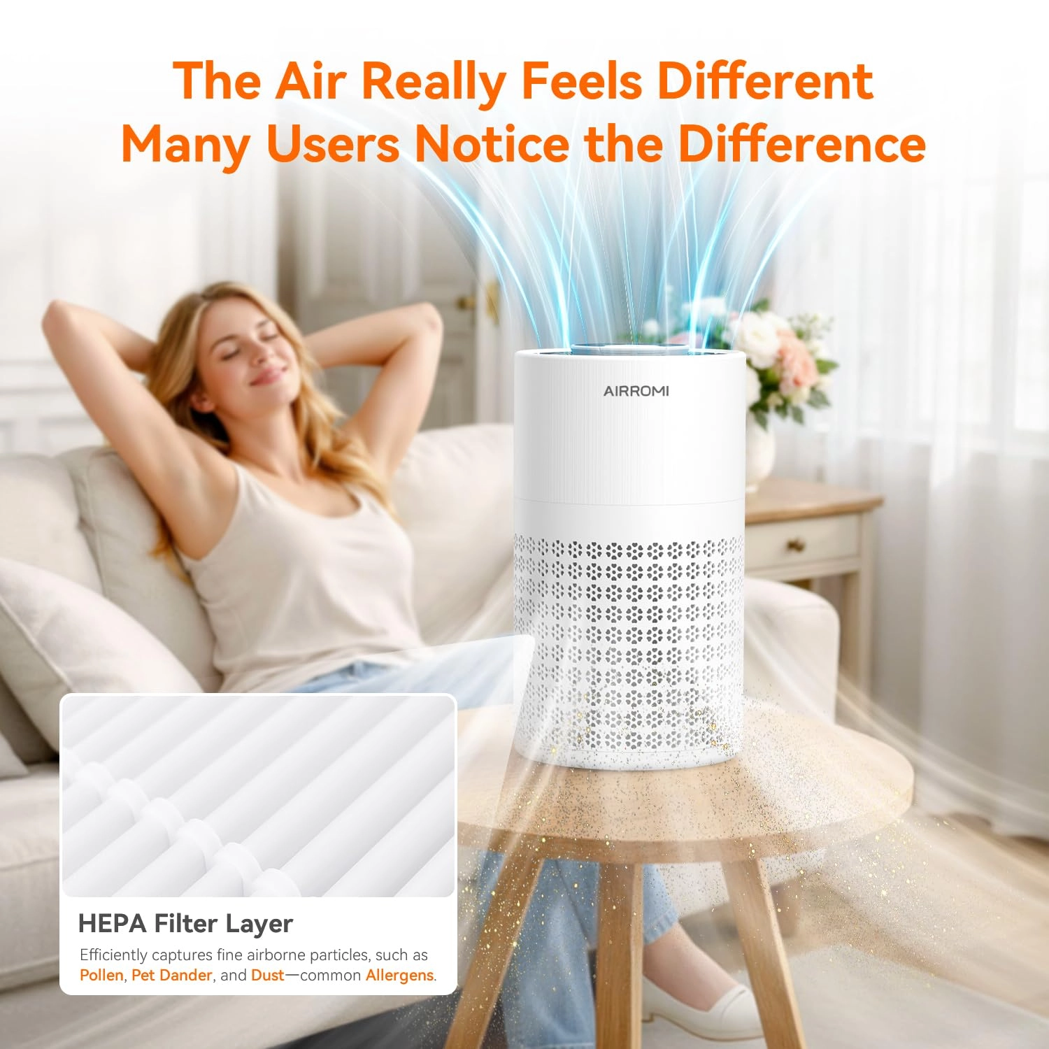 A2001 - Beige HEPA 3in1 Filter
