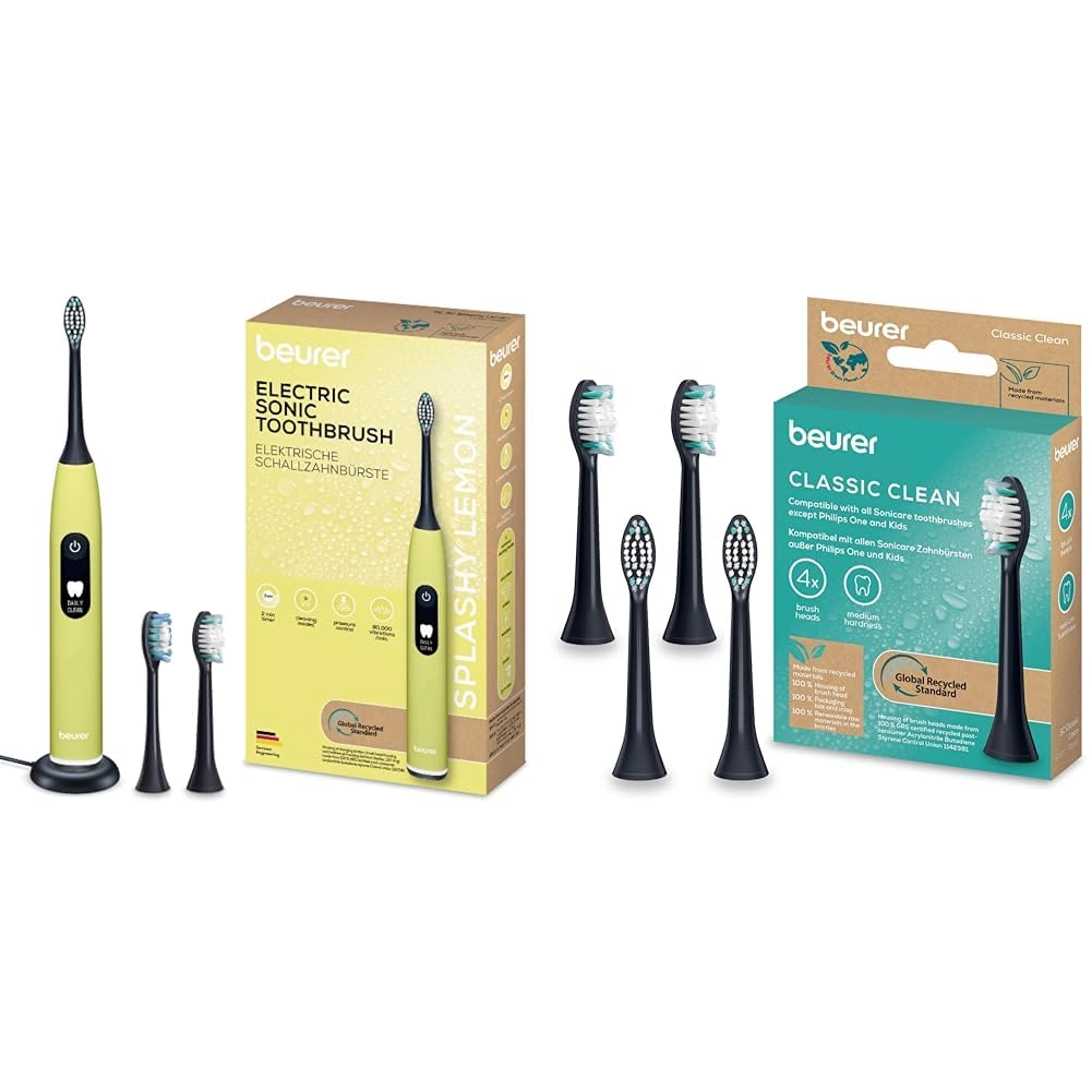 Beurer SC 50 - 80,000 vibrations per minute + SC Classic - Medium 4-Piece Pack