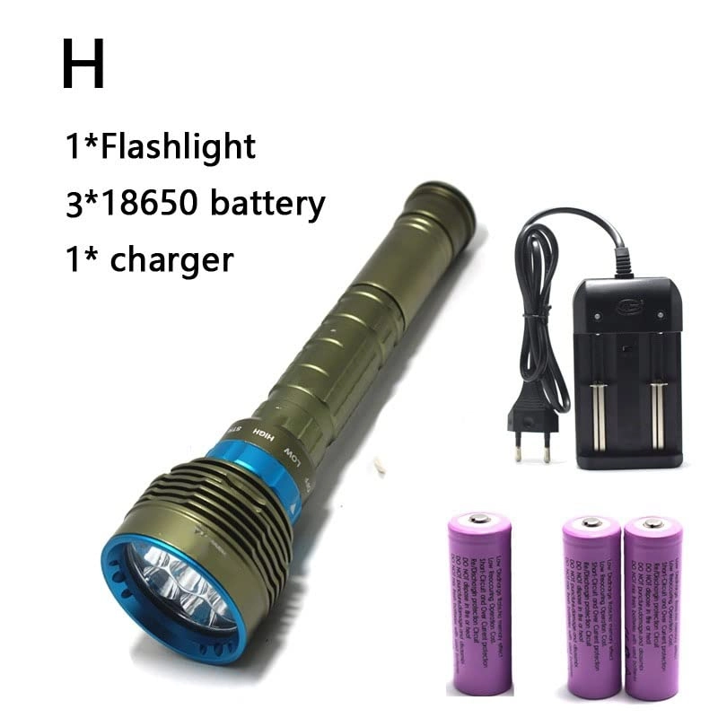 Submersible Light - 7x L2 LED 200M 8000 Lumens